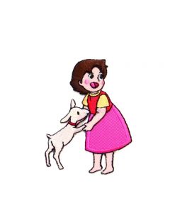 Iron-on motif Heidi with goat