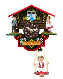 Kuckuckuhr Chaletmodell mit Heidi-Figur