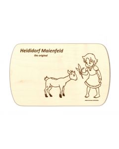 Woodboard, Heidi with goat