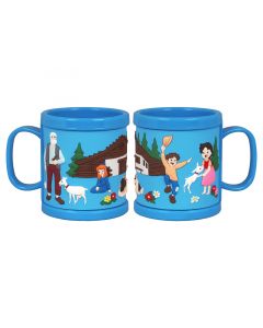 Kindertasse Kunststoff Animé blau