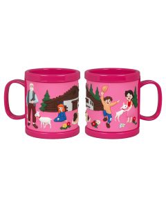 Kindertasse Kunststoff Animé pink