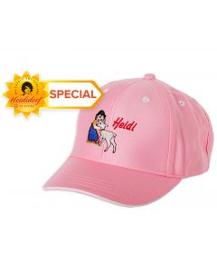 Cap for children, Heidi with goat, pink 
